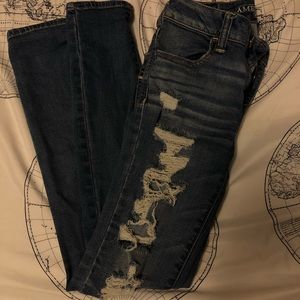 American Eagle ripped jeans